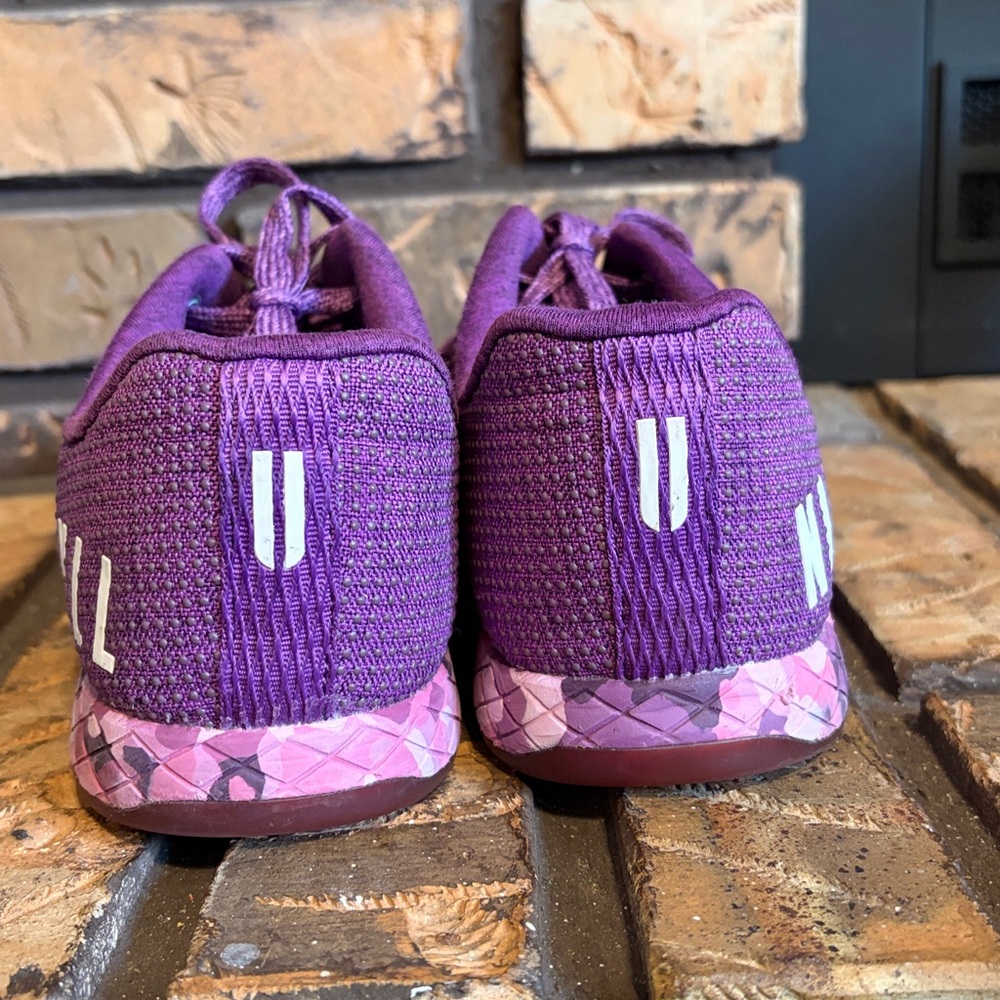 NoBull Women’s Purple Heather Camo SuperFabric Trainers Size 8.5 - Picture 5 of 10